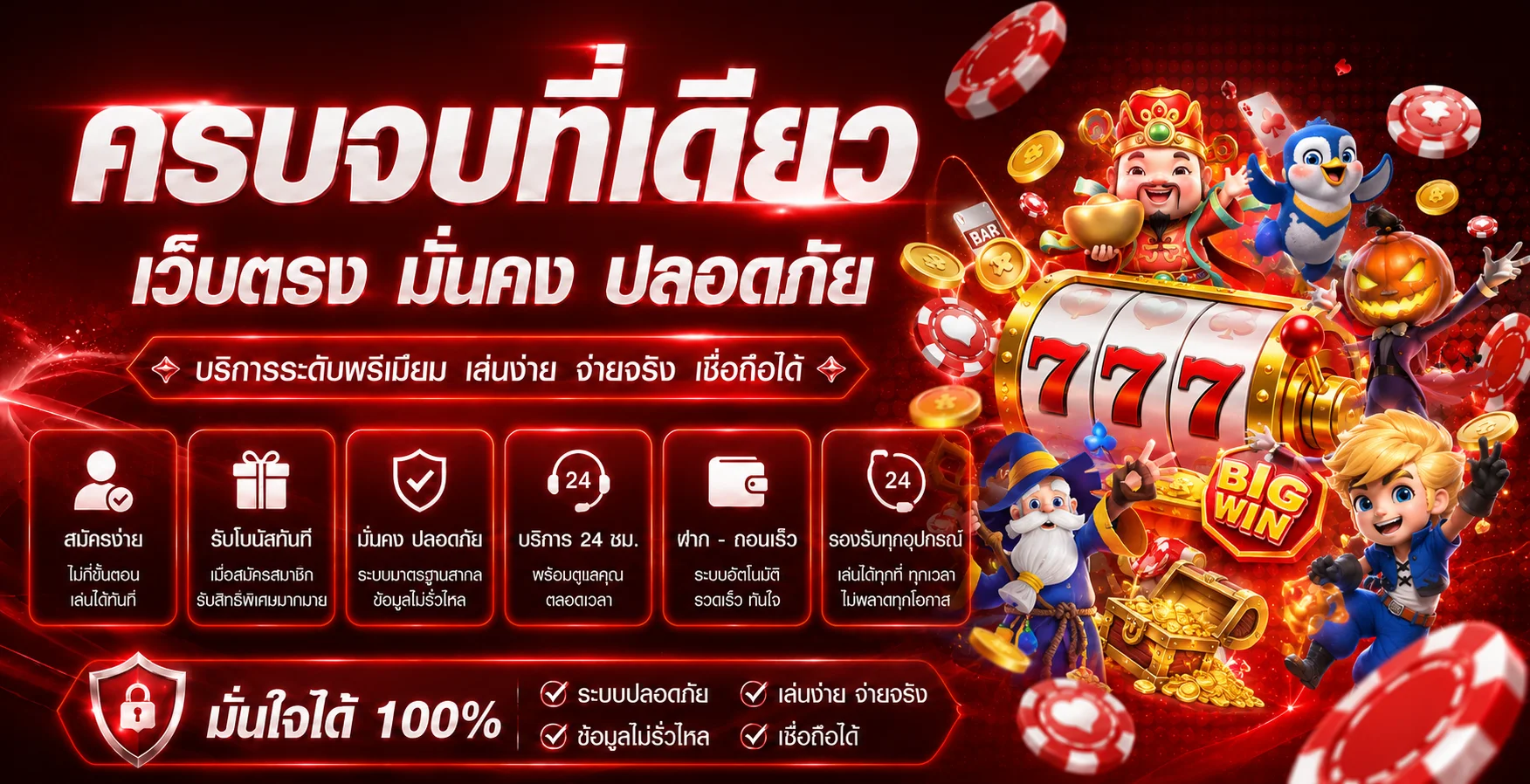 แบนเนอร์ MEDEE365 เว็บตรงพร้อมตัวละครเกม PG Soft